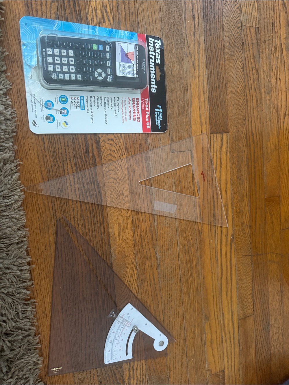 Texas Instruments Black Handheld Graphing Calculator with Display